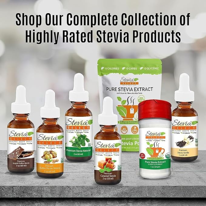 Stevia Select Liquid Stevia Drops - Zero Calorie Sweetener - All Natural Stevia Extract Sweetener