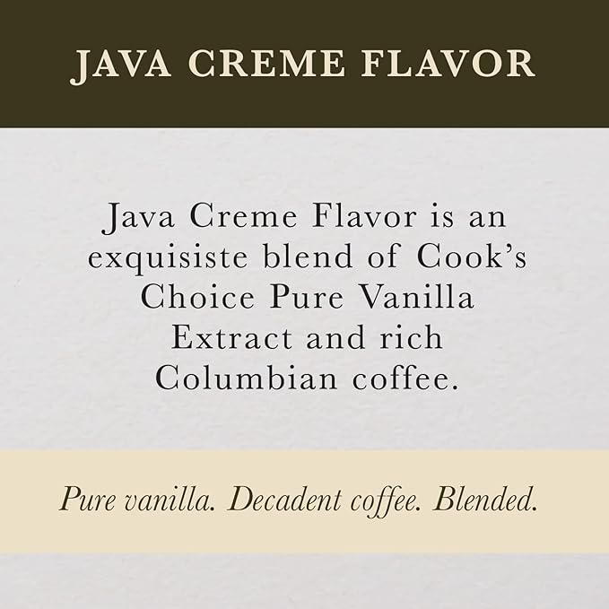 Cook's Java Creme Flavor 32 oz