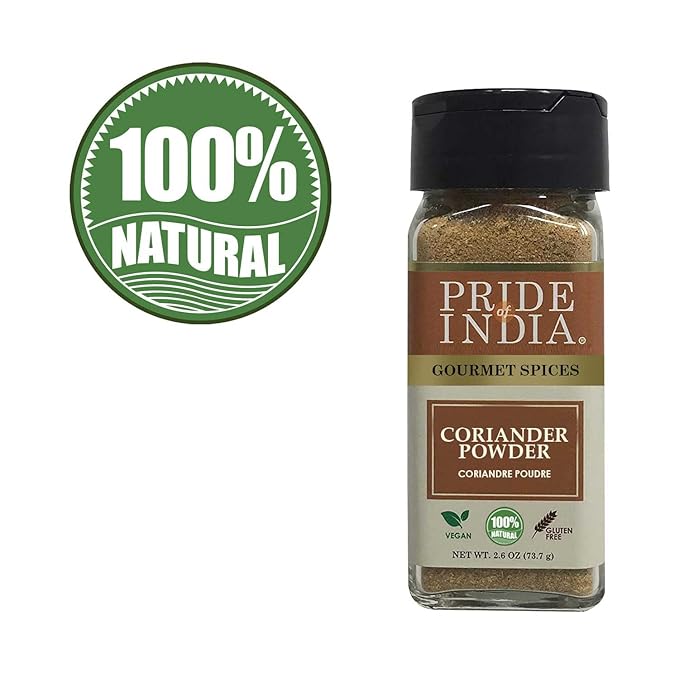 Pride of India – Coriander Seed Ground – Authentic Indian Spice – Freshly Packed Gourmet Spice