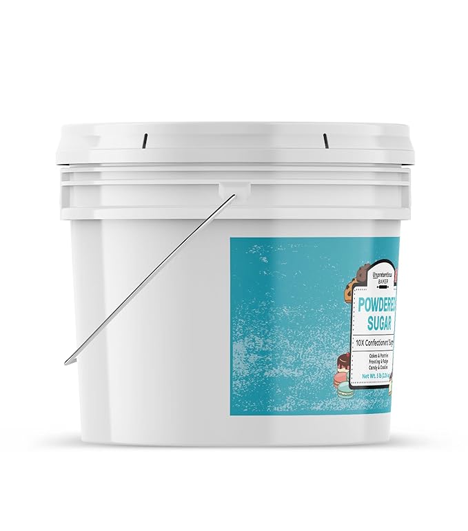 Unpretentious Powdered Sugar (1 Gallon) Confectioners Sugar, For Baking, Candy Making, Desserts