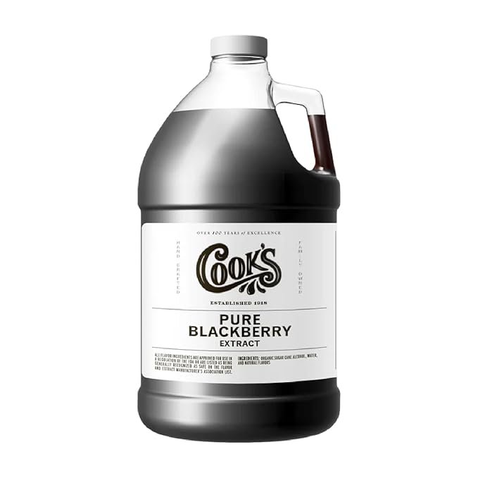 Cook's, Pure Blackberry Extract for Jams, Jellies, Jellies, Candies, and Syrup, 128 Ounces ( 1