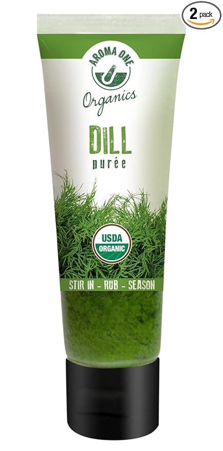 Aroma One Dill Puree Paste - Organic Herb Concentrate for Cooking, Seasoning & Sauces - Fresh