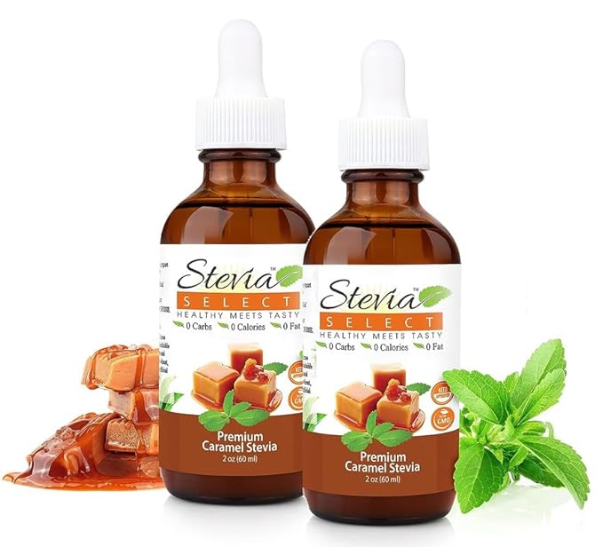 Stevia Select Caramel Flavored Liquid Stevia ??Zero Calorie Coffee, Tea, Drink & Baking Sweetener