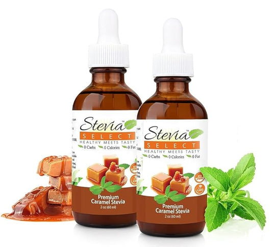 Stevia Select Caramel Flavored Liquid Stevia ??Zero Calorie Coffee, Tea, Drink & Baking Sweetener
