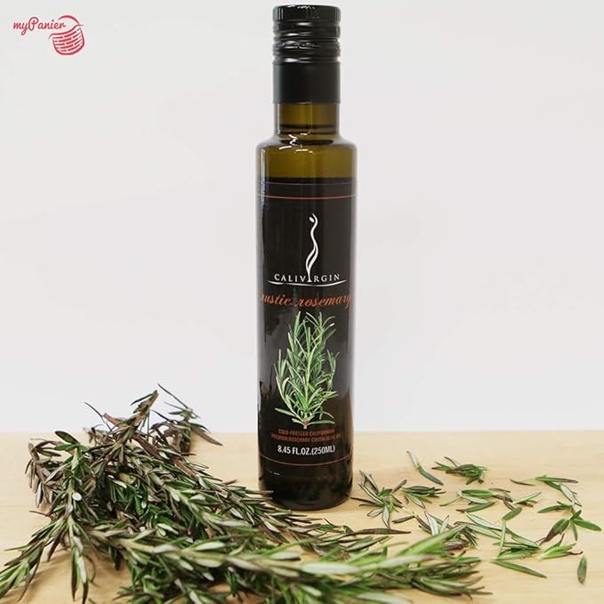 Calivirgin Rosemary Olive Oil - Rosemary Infused Extra Virgin Olive Oil - Cold Pressed Olive Oil