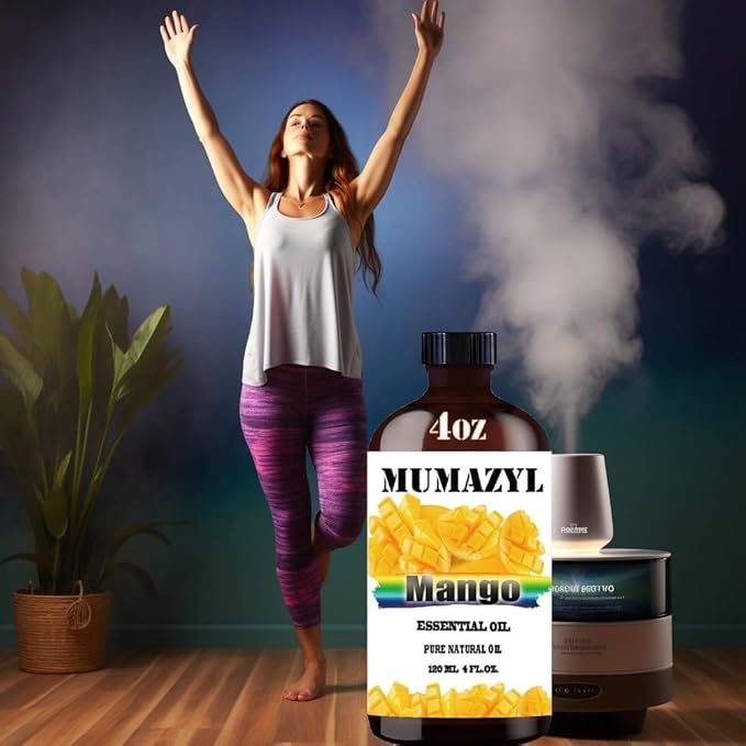 Mango Essential Oil, Mango Oil 4 Fl Oz 120ML for Diffuser Humidifier Yoga Cleaning DIY Candle Soap