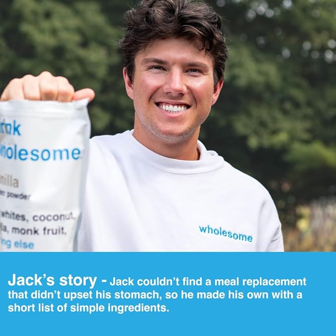 Drink Wholesome Vanilla Meal Replacement Powder | for Sensitive Stomachs | Gut Friendly | Additive