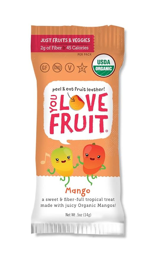 YOU LOVE FRUIT - Fruit Snacks Variety Pack 30 count, 100% Natural Gluten-Free, Vegan, Low Carb, Low