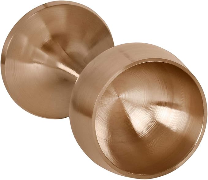 DeKulture Handmade Bronze Kansa Ayurveda Glasses Sake Cup Tumbler for Barware, 1.5 x 4.0 (DH)
