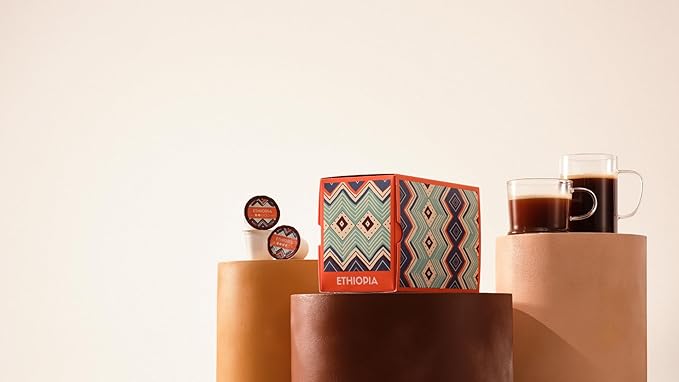 Atlas Coffee Club Coffee Pods – Light Roast, Single-Origin Ethiopia, 24 Count – Compatible with
