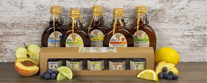 Strawberry Maple Syrup - For Pancakes and Waffles ??Made With Pure Maple Syrup And Natural Flavor