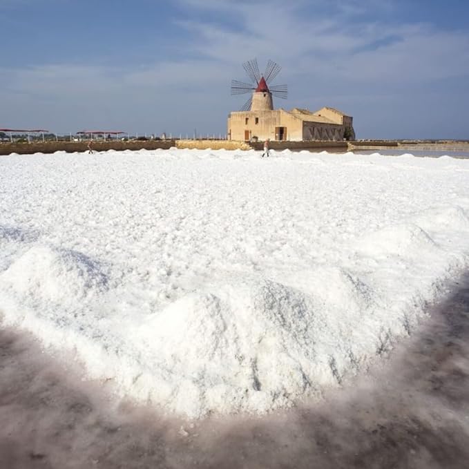 SOSALT DAL MARE DI TRAPANI Kosher Certified Coarse Sea Salt from Trapani, Sicily, Naturally Farmed