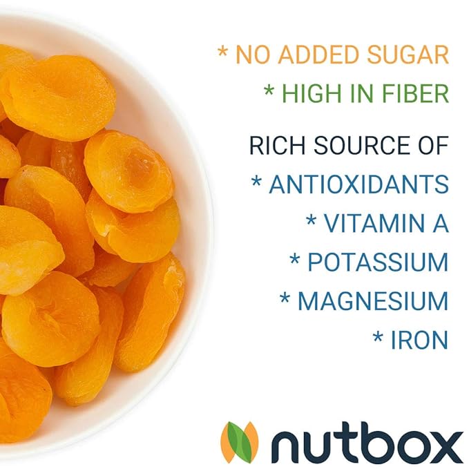 Nutbox | Dried Apricots Turkish | 2 pounds (32 ounces), No Added Sugar, Naturally Sweet, Gluten