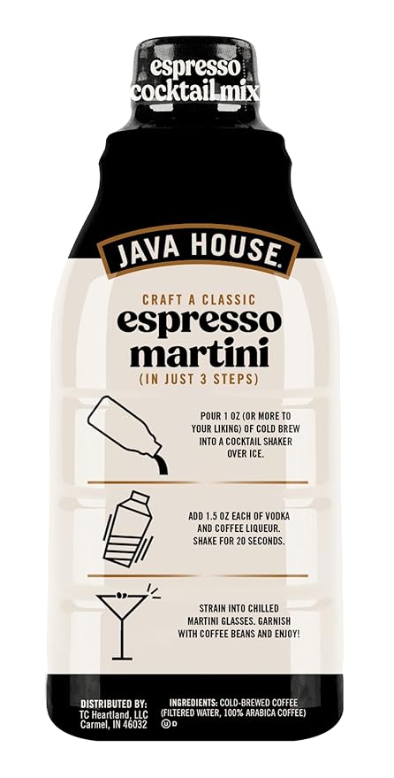 Java House Cold Brew Espresso Cocktail Mix ??Premium 100% Arabica Cold Brew Concentrate ??Smooth