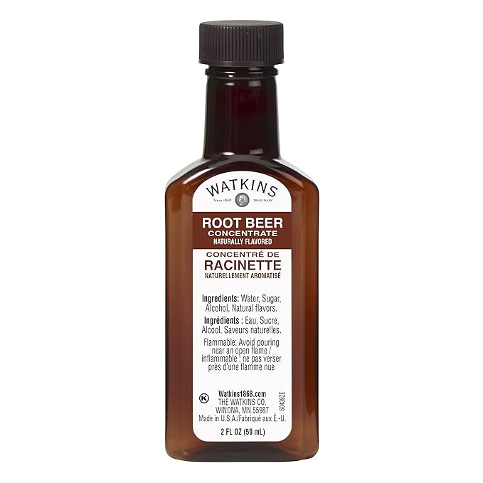 Watkins Root Beer Concentrate, 2 oz. Bottles, Pack of 6 (Packaging May Vary)