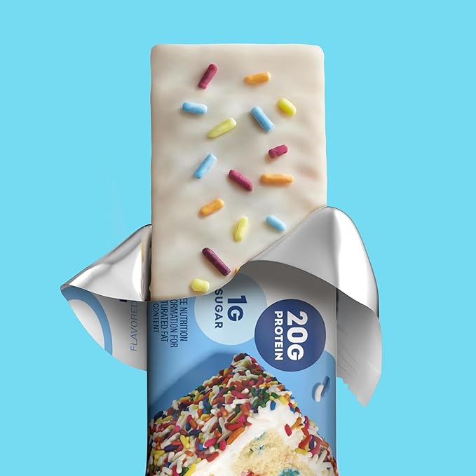 ONE Protein Bars, Birthday Cake, Gluten Free with 20g Protein and 1g Sugar, Pantry Staples, 2.12 oz