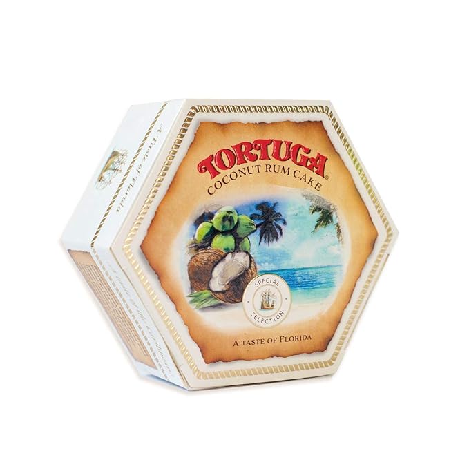 TORTUGA Caribbean Taste of Florida Coconut Rum Cake - 16 oz Rum Cake - The Perfect Premium Gourmet