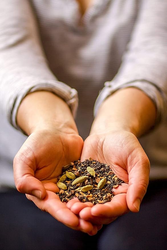 Golden Moon Tea Organic Masala Chai Black Tea - Pure & Authentic Blend - Loose Leaf, Non-GMO