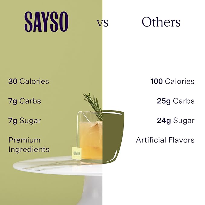 SAYSO Honey Rosemary Moscow Mule | The Original Craft Cocktail Tea Bag Mixer (Steep in Vodka & Cold