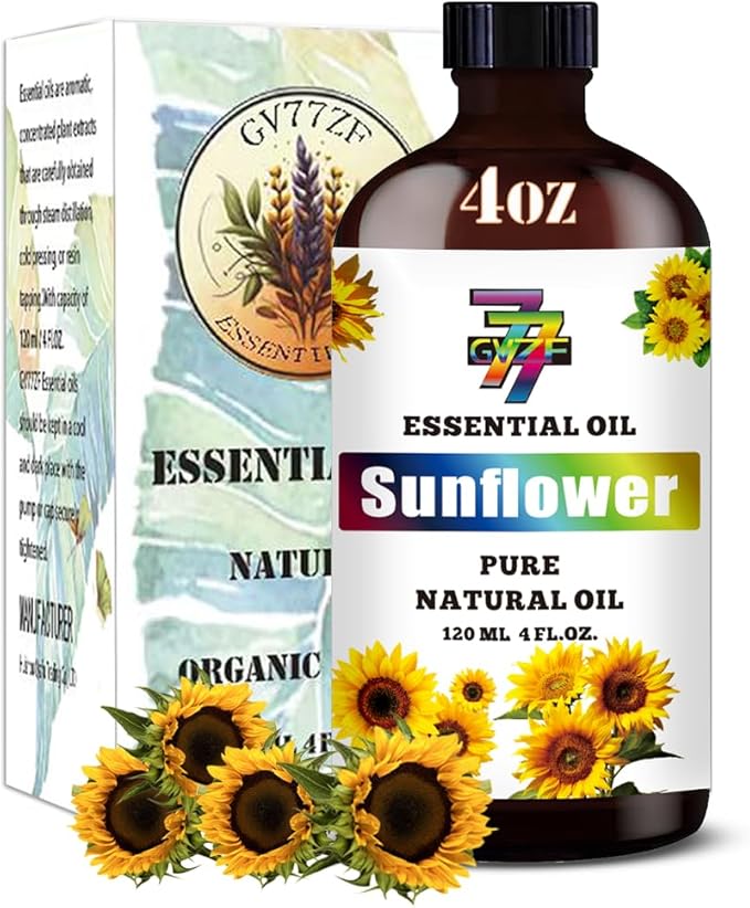 Sunflower Essential Oil (4 oz/120 ml) ??Sunflower Oils for Aromatherapy, diffusers, humidifiers