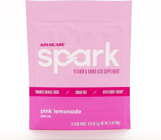 AdvoCare Spark Vitamin & Amino Acid Supplement - Focus & Energy Drink Powder Mix with Vitamin A