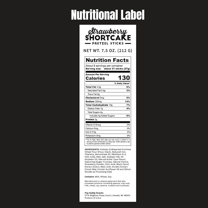 Pop Daddy Flavored Pretzels Sticks, Healthy Gourmet Pretzels Snacks, 7.5oz Individual Bags, 3 Pack