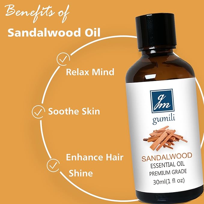 Agarwood Sandalwood Essential Oils for Perfume Candles Soaps Yoga Meditation Massage Diffuser - 2