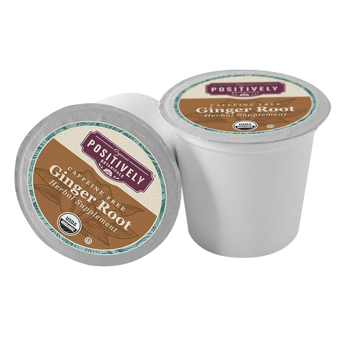 Organic Positively Botanicals Company, Ginger Root, K-Cup Compatible, 24 Pods