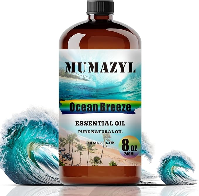 Ocean Breeze Essential Oil, Ocean Breeze Oil 8 Fl Oz 240ML for Diffuser Humidifier Yoga Cleaning