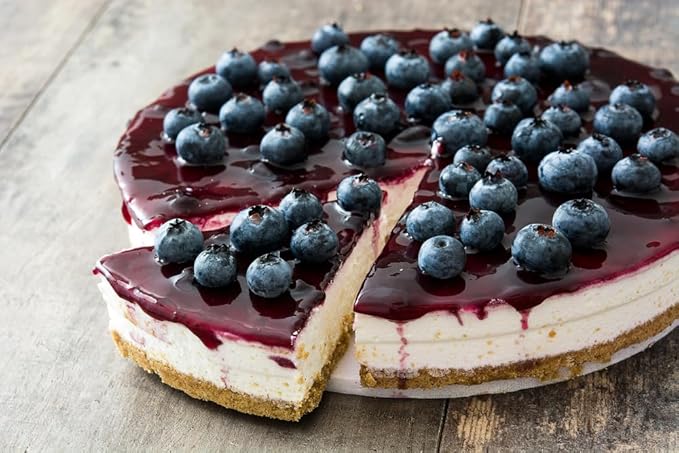 A Blend Above Blueberry Blue No Bake Dessert Mix - All Natural, Gluten Free, No MSG - Instant