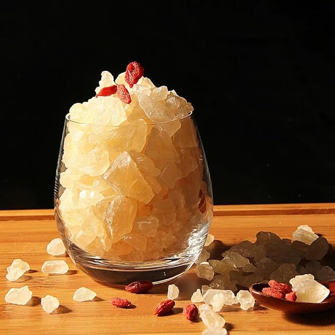 Fraunitsh Yellow Rock Sugar - Natural Sweetener, 9.8oz | Small Sugar Crystals | Perfect for Tea