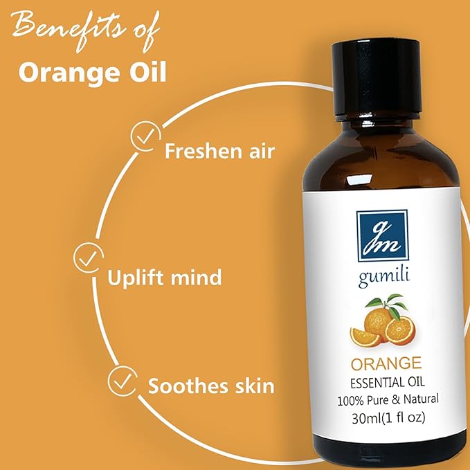Orange Essential Oil 1 Oz ??100% Pure Sweet Orange Oil for Diffuser, Skin, Body, Spray, Massage &