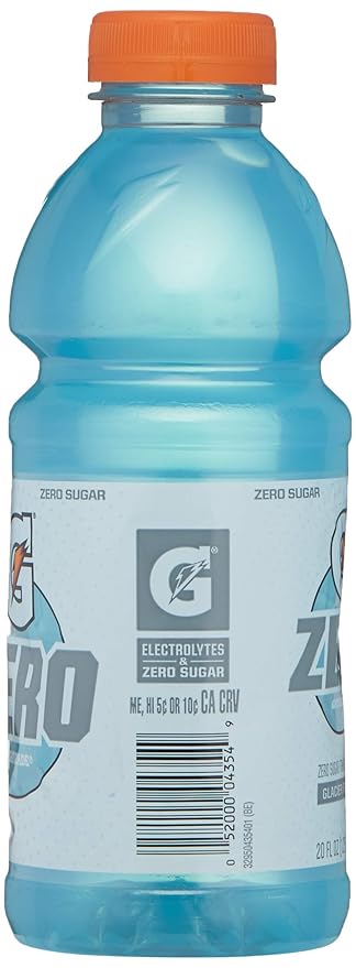 Gatorade Zero Glacier Freeze Thirst Quencher, 20 Fl Oz Bottle