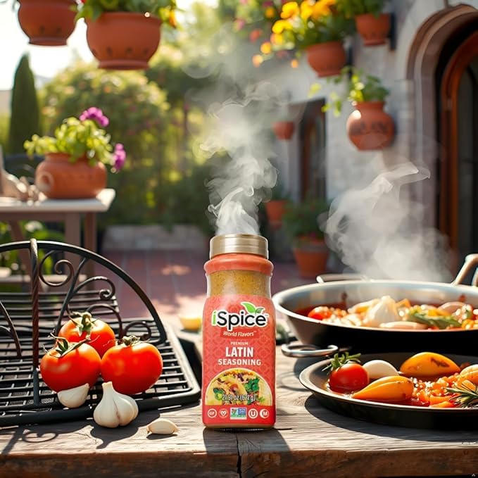 iSpice Blend | Latin Seasoning | 21.91 oz | Mixed Spice & Seasoning | Bulk Size | Halal | Kosher