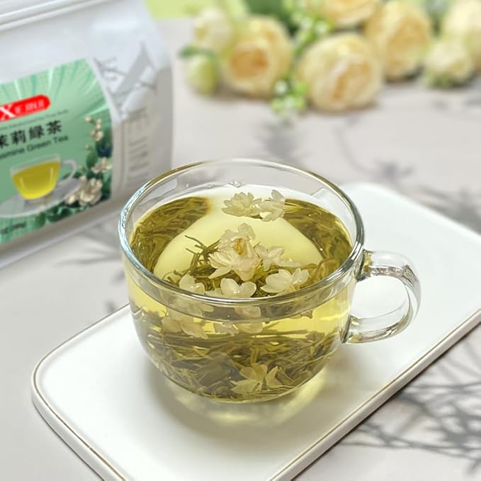 XIEJINJI Jasmine Tea Loose Leaf, 7.1 oz(200g), 100% Pure Natural Jasmine Flower, Traditional