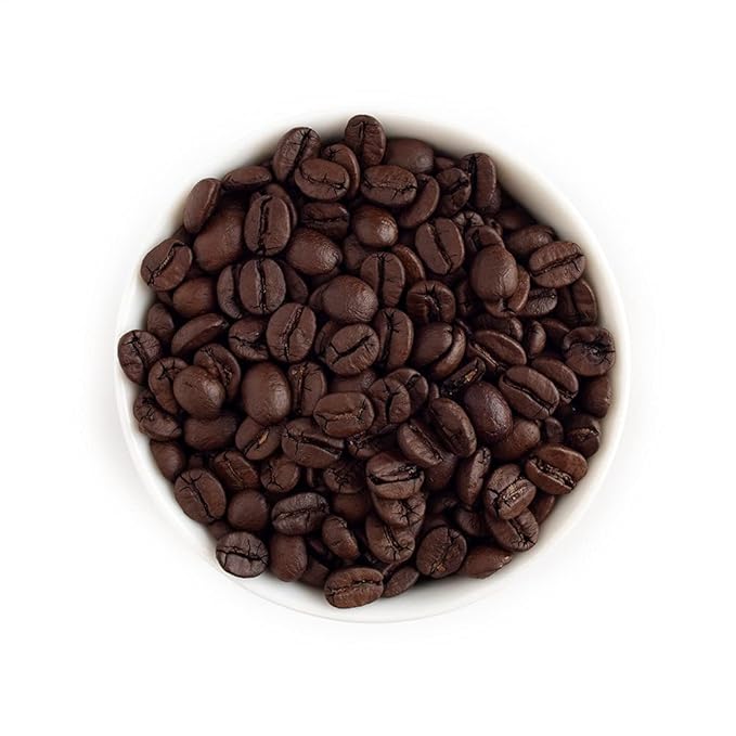 Fresh Roasted Coffee, Dark Brazil, 12 oz, Med-Dark Roast, Kosher, Whole Bean