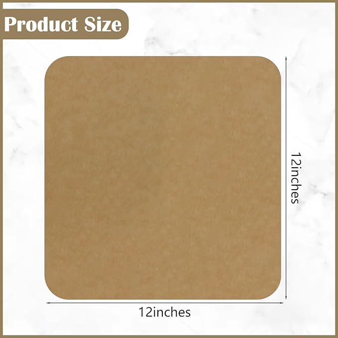 120 Sheets 12 inch Air Fryer Parchment Paper Squares,Non Stick Baking Disposable Paper Liner