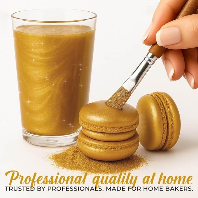 Bulk (20g) Gold Luster Dust Edible Glitter for Cocktails | Premium Edible Gold Luster Dust for Cake