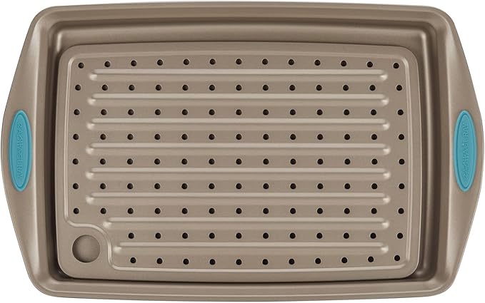 Rachael Ray Cucina Nonstick Bakeware Set with Grips, Nonstick Cookie Sheet / Baking Sheet and