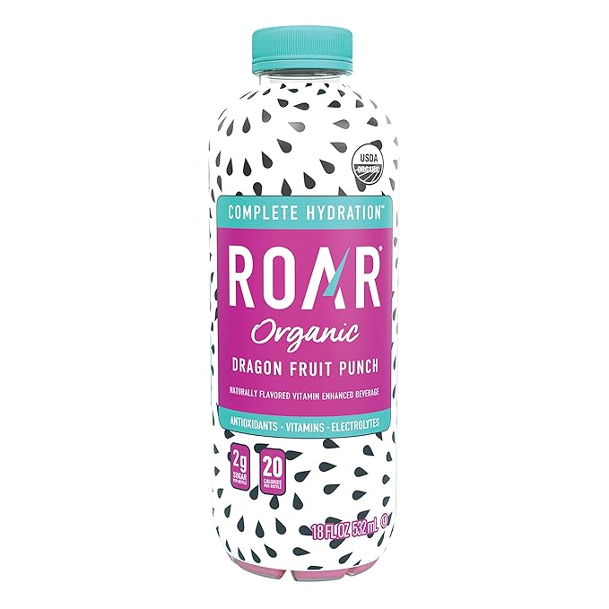 ROAR Complete Hydration Organic - Electrolyte Drinks with Vitamins C, B5, B12 – Non GMO, Gluten