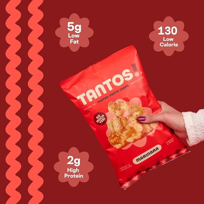 Tantos! Puffed Pasta Chips ??Healthy Pasta Snack by Top Chef Joe Sasto ??Plant-Based, Low Calorie