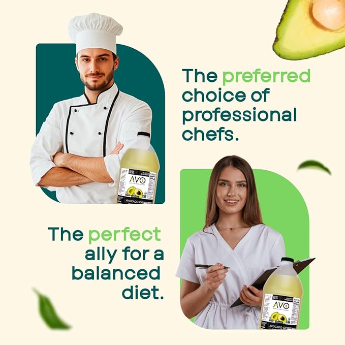 AVO ORGANIC AVOCADO Oil Frying, Baking, Non-stick Saut챕ing, Salads, Vinaigrette, Marinades, Pan