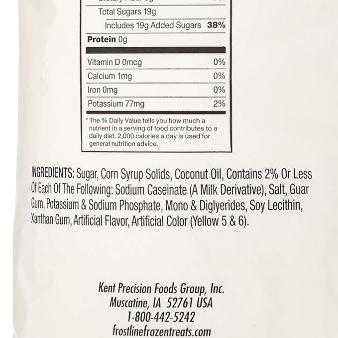 Frostline Vanilla Soft Serve Ice Cream Mix, Lactose & Gluten Free - Just Add Water, Dairy, or Dairy