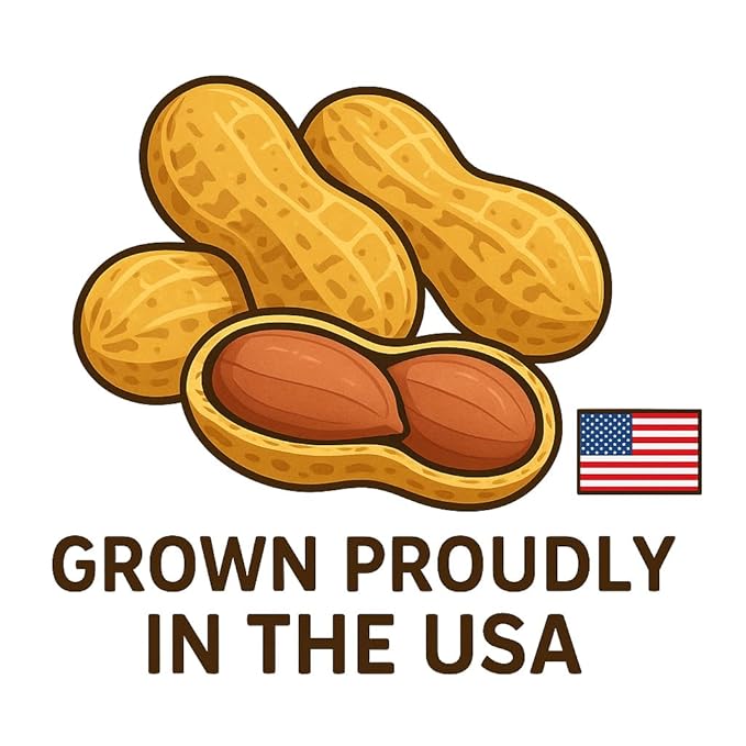 Crazy Nuts | USA Grown Whole In Shell Raw Peanuts for Birds and Squirrels, 25lb | Jumbo Whole In