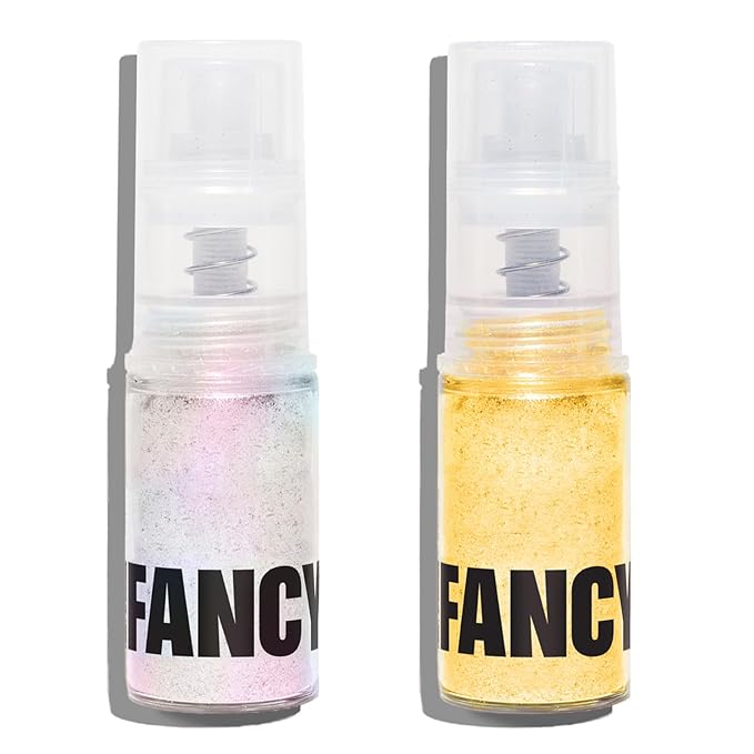 Fancy Sprinkles Fancy Dust Duo Premium Edible Glitter Spray for Sparkling Food & Drinks No Taste or