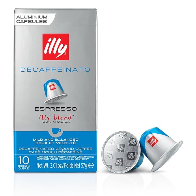 Illy Espresso Compatible Capsules - Single-Serve Coffee Capsules & Pods - Classico Decaf Roast