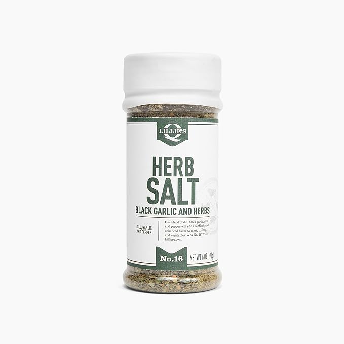 Lillie?™s Q - Herb Salt Seasoning, Garlic and Herb Seasoning for Grilling, with Chives and Parsley
