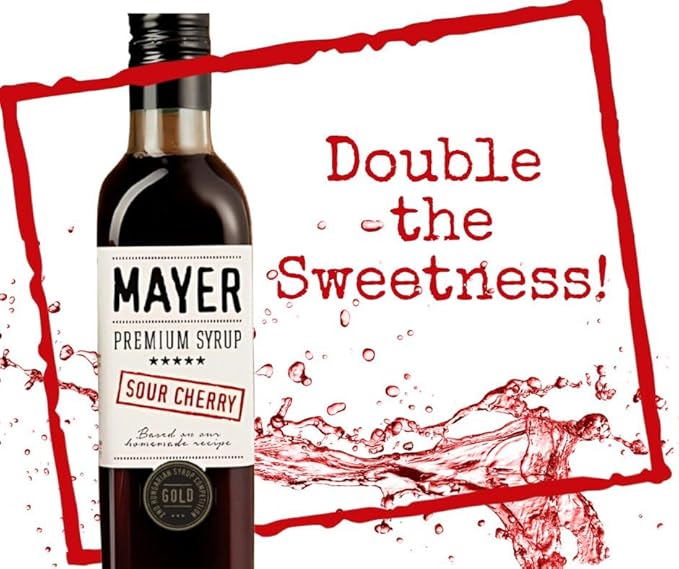 Mayer Hungarian Sour Cherry Artisanal Syrup ??Award-Winning Cordial, Cherry syrup for drinks