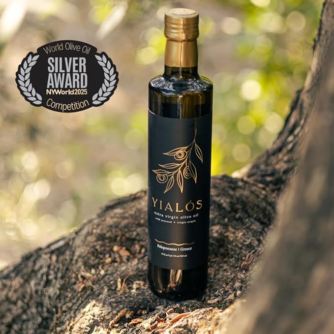 Yialós Extra Virgin Olive Oil from Greece ??2025 NYIOOC Winner | Small Batch, Single Estate, 100%