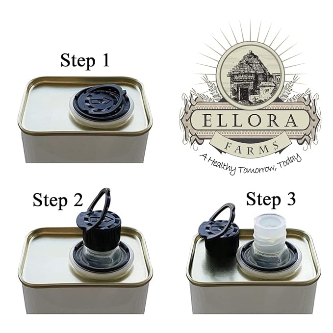 Ellora Farms, Organic Extra Virgin Olive Oil, Cold Press, Traceable Single Origin, Kosher, High